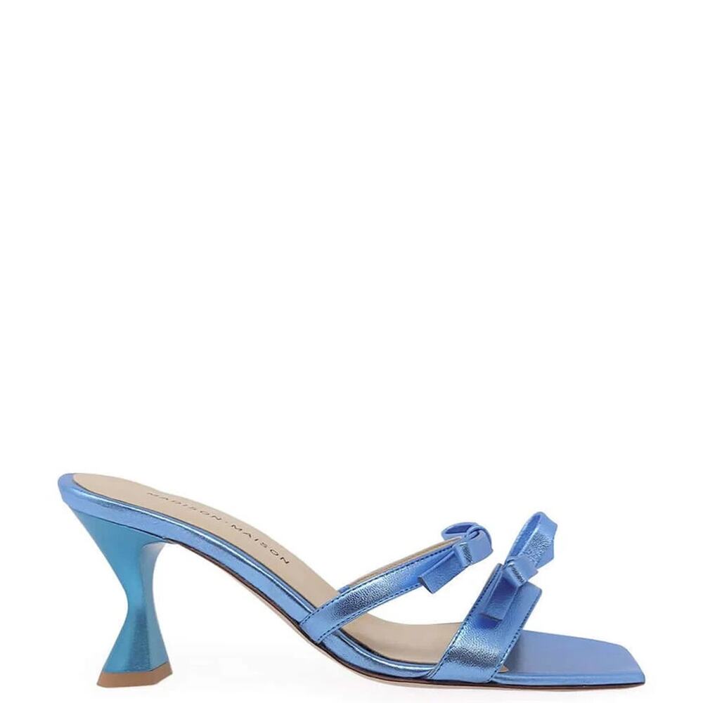 Giampaolo Viozzi Madison Maison High Heel Sandal Blue Size 40 MSRP: $395